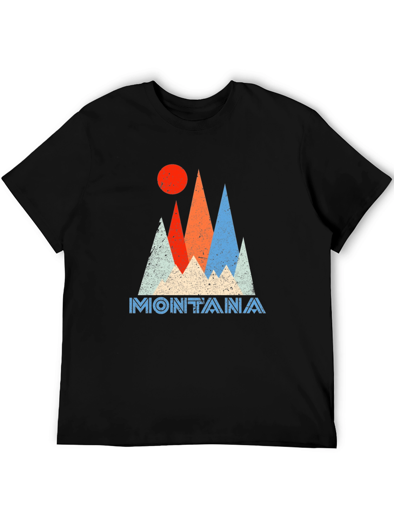 Montana Graphic Tee Retro Mountain T-Shirt