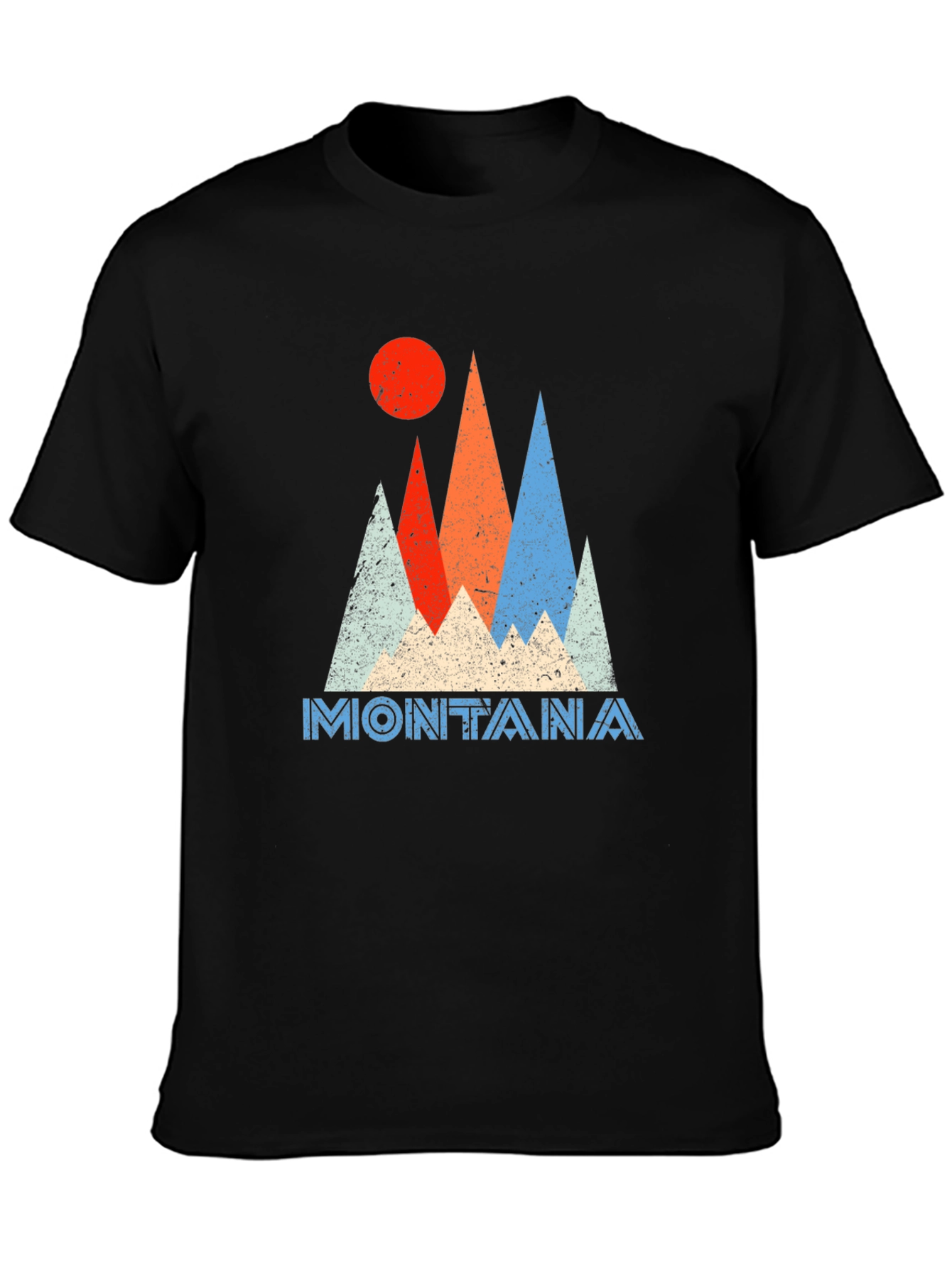 Montana Graphic Tee Retro Mountain T-Shirt