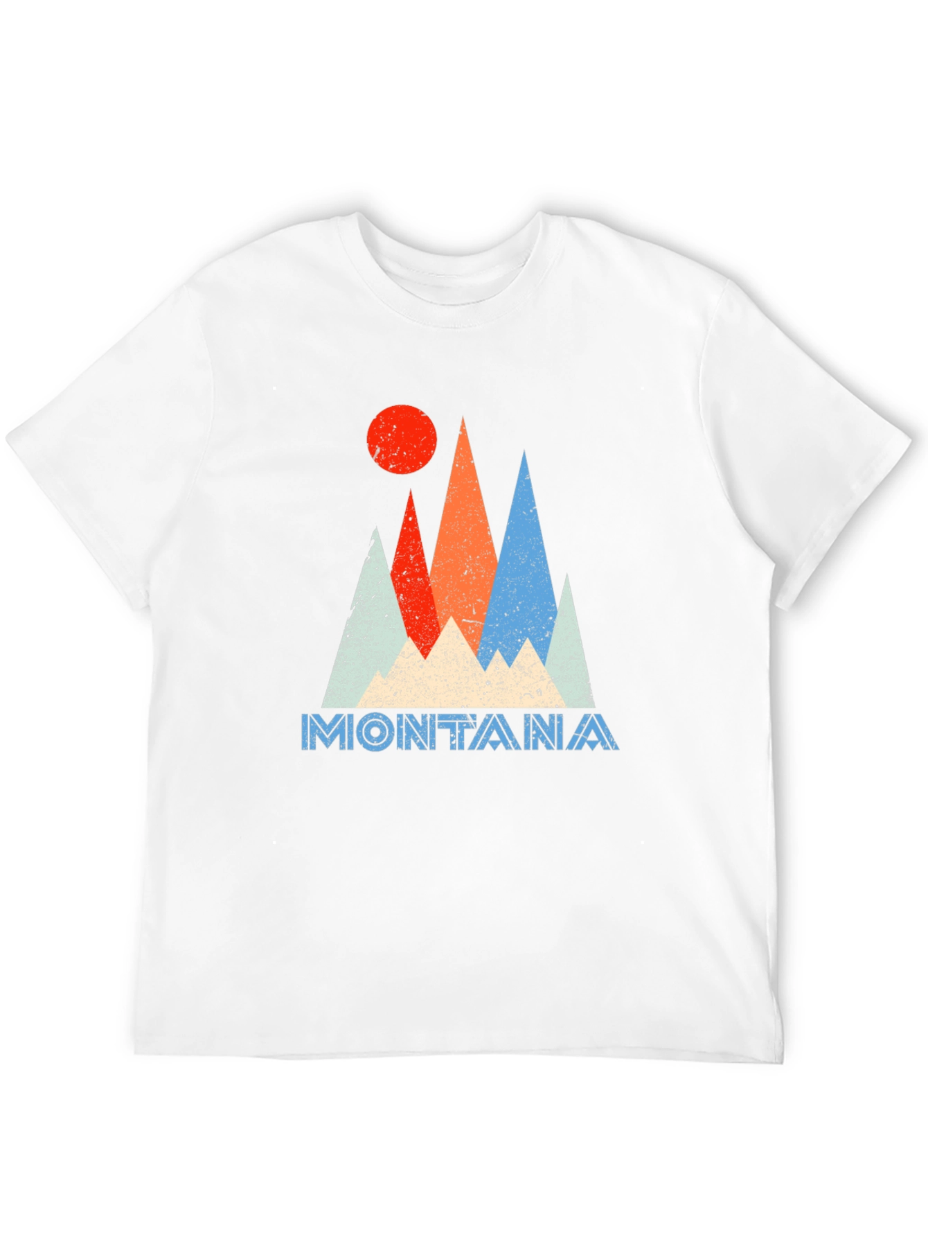 Montana Graphic Tee Retro Mountain T-Shirt