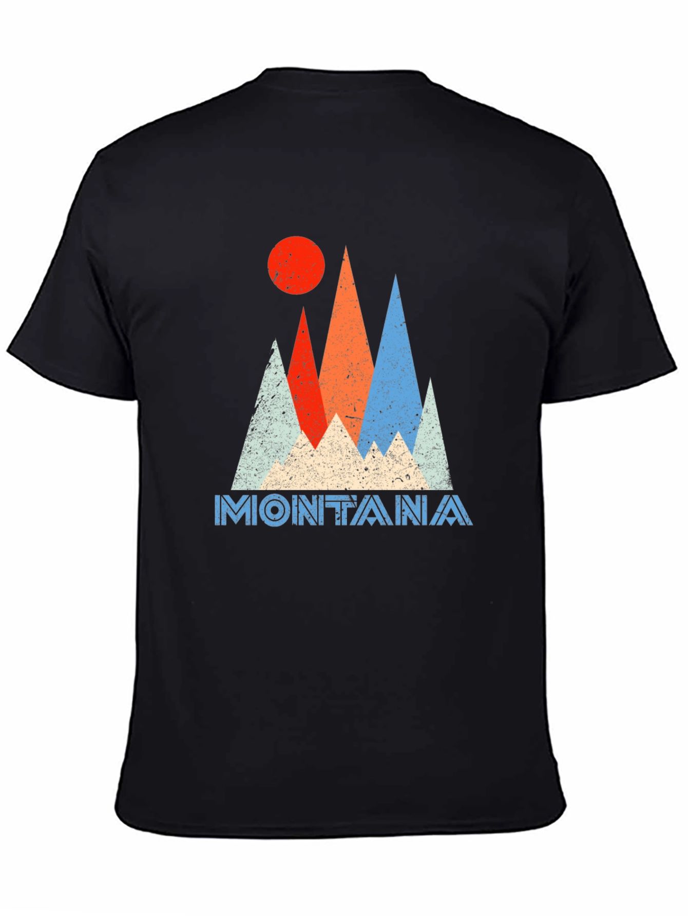 Montana Graphic Tee Retro Mountain T-Shirt