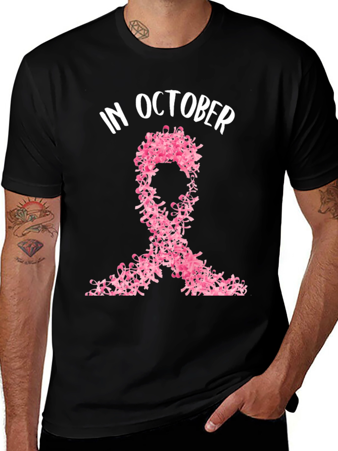 October Breast Cancer Awareness Ribbon T-Shirt