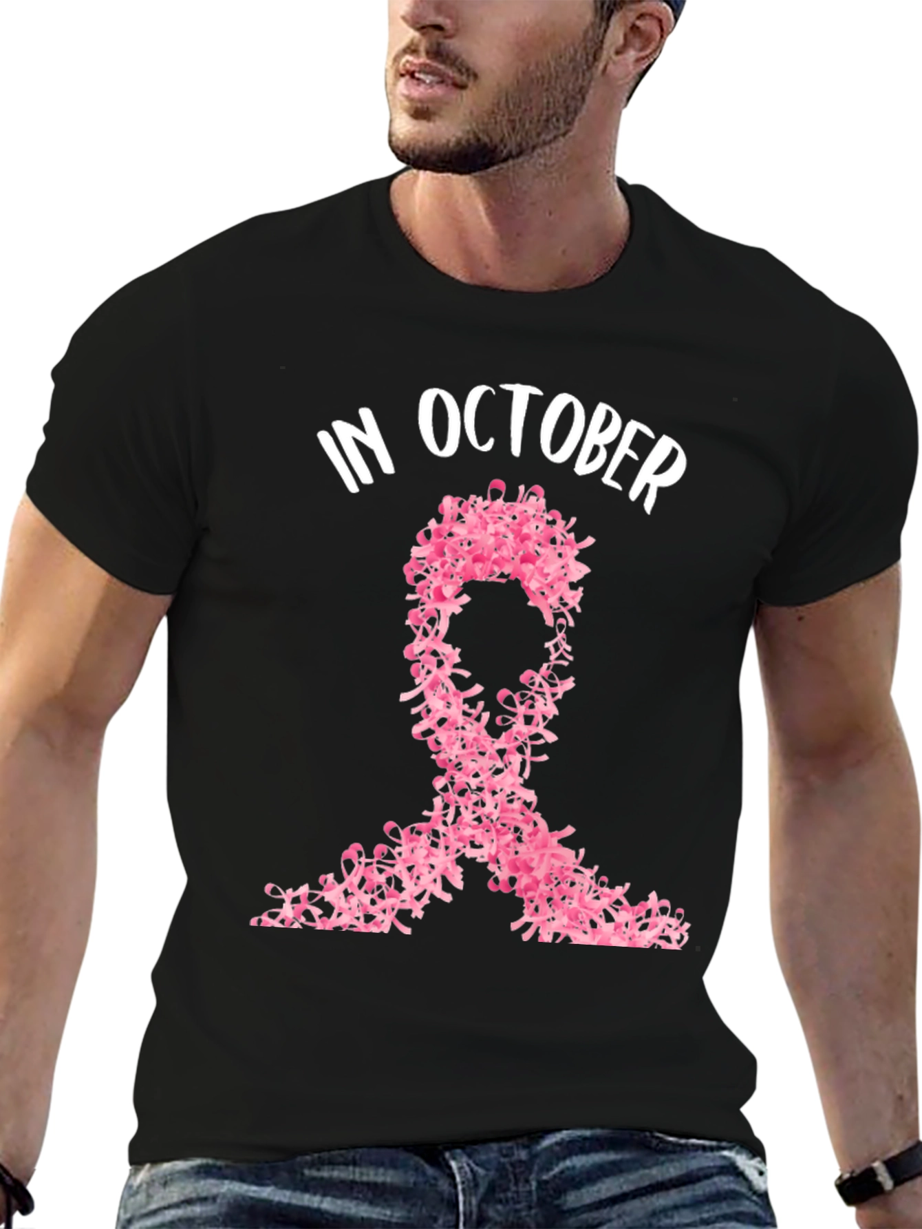 October Breast Cancer Awareness Ribbon T-Shirt