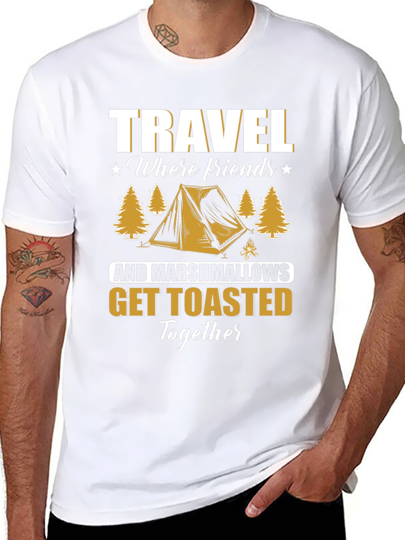 Travel Friends Marshmallows Toasted Together T-Shirt