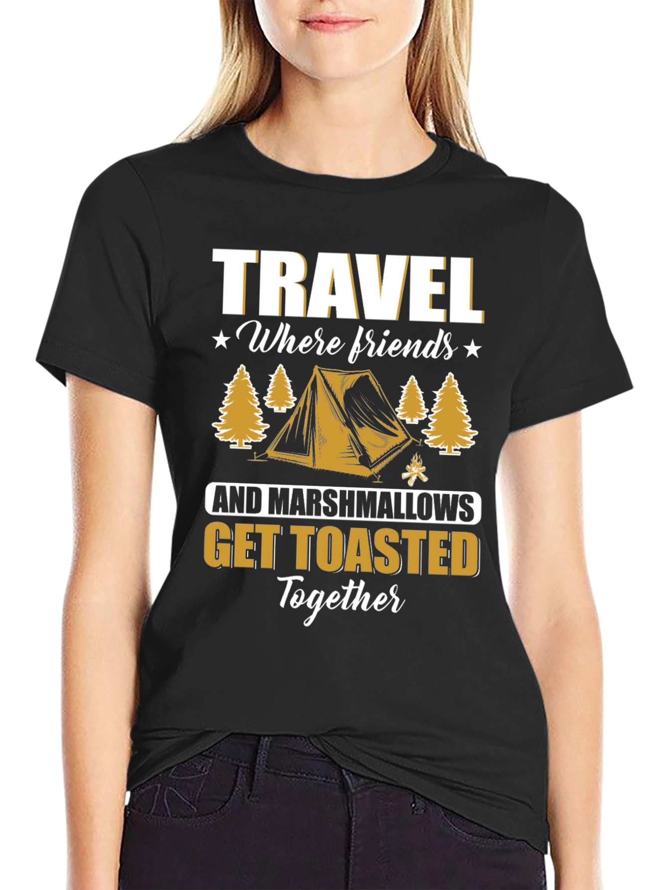 Travel Friends Marshmallows Toasted Together T-Shirt