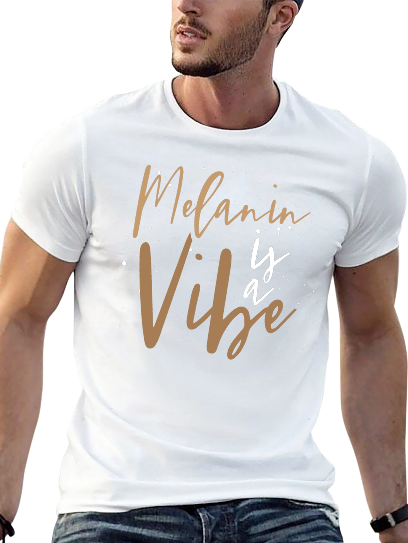 Melanin Vibe Graphic Tee - Black Casual T-Shirt