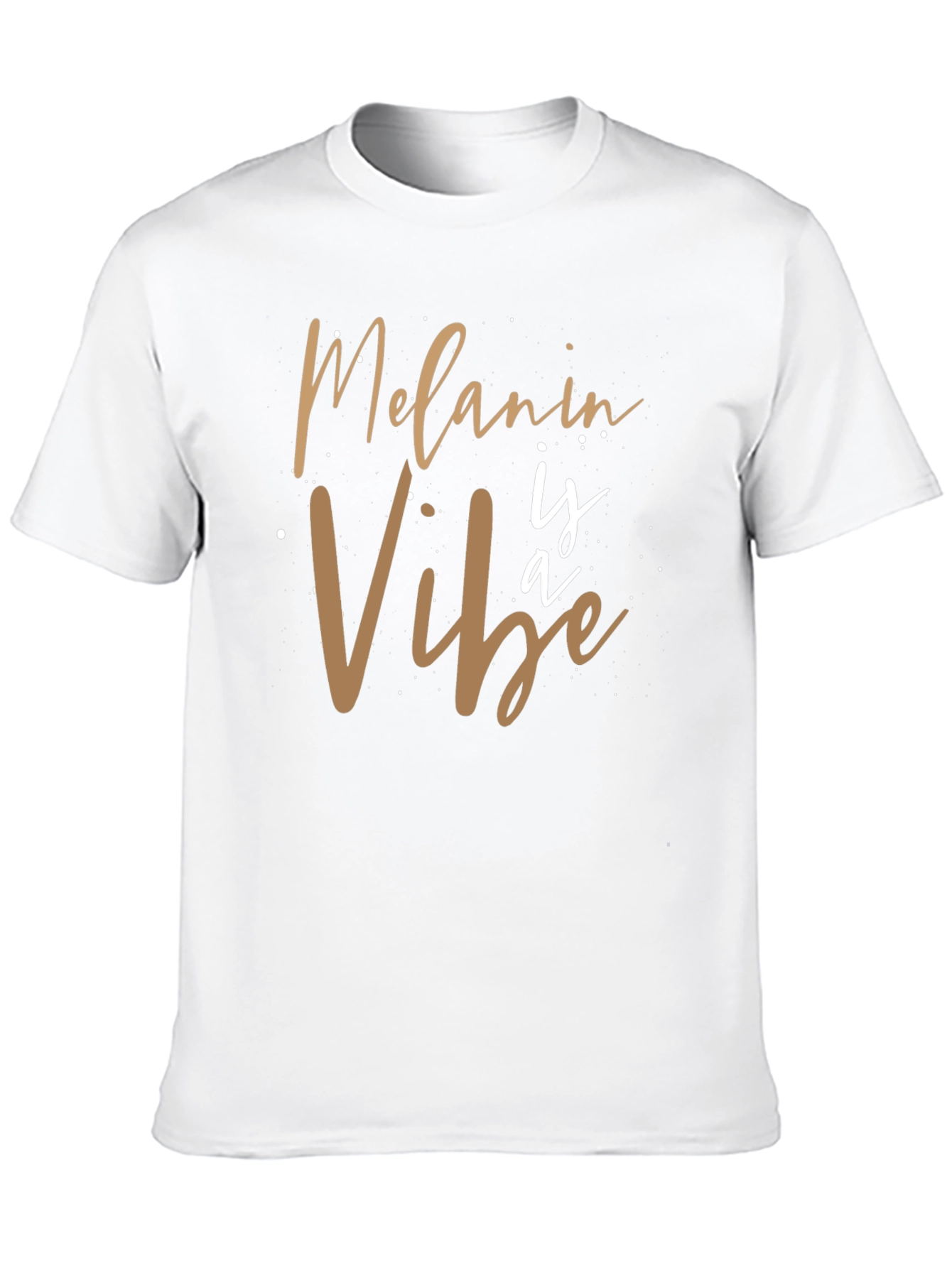 Melanin Vibe Graphic Tee - Black Casual T-Shirt
