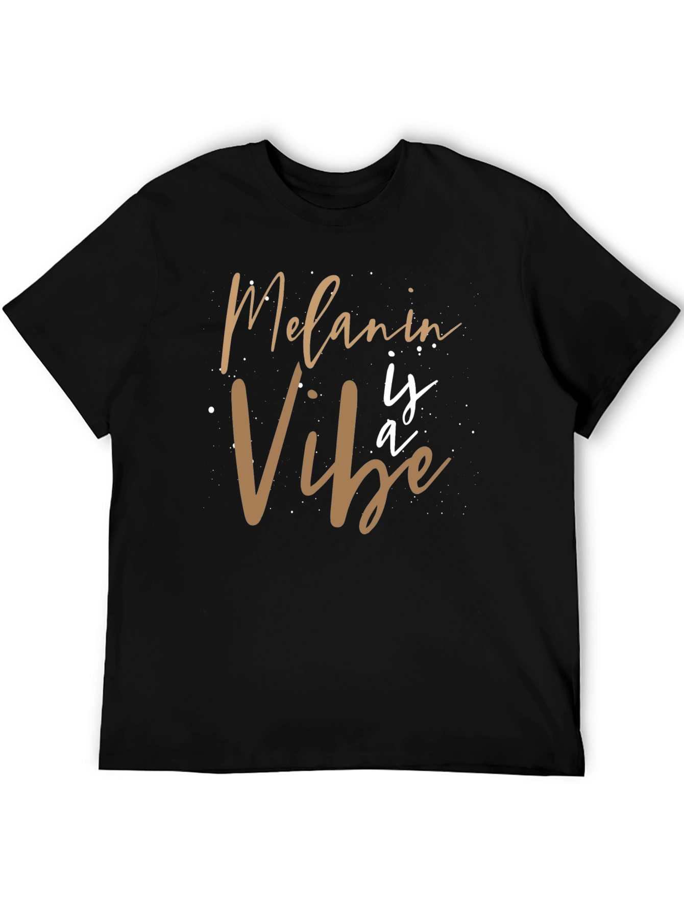 Melanin Vibe Graphic Tee - Black Casual T-Shirt