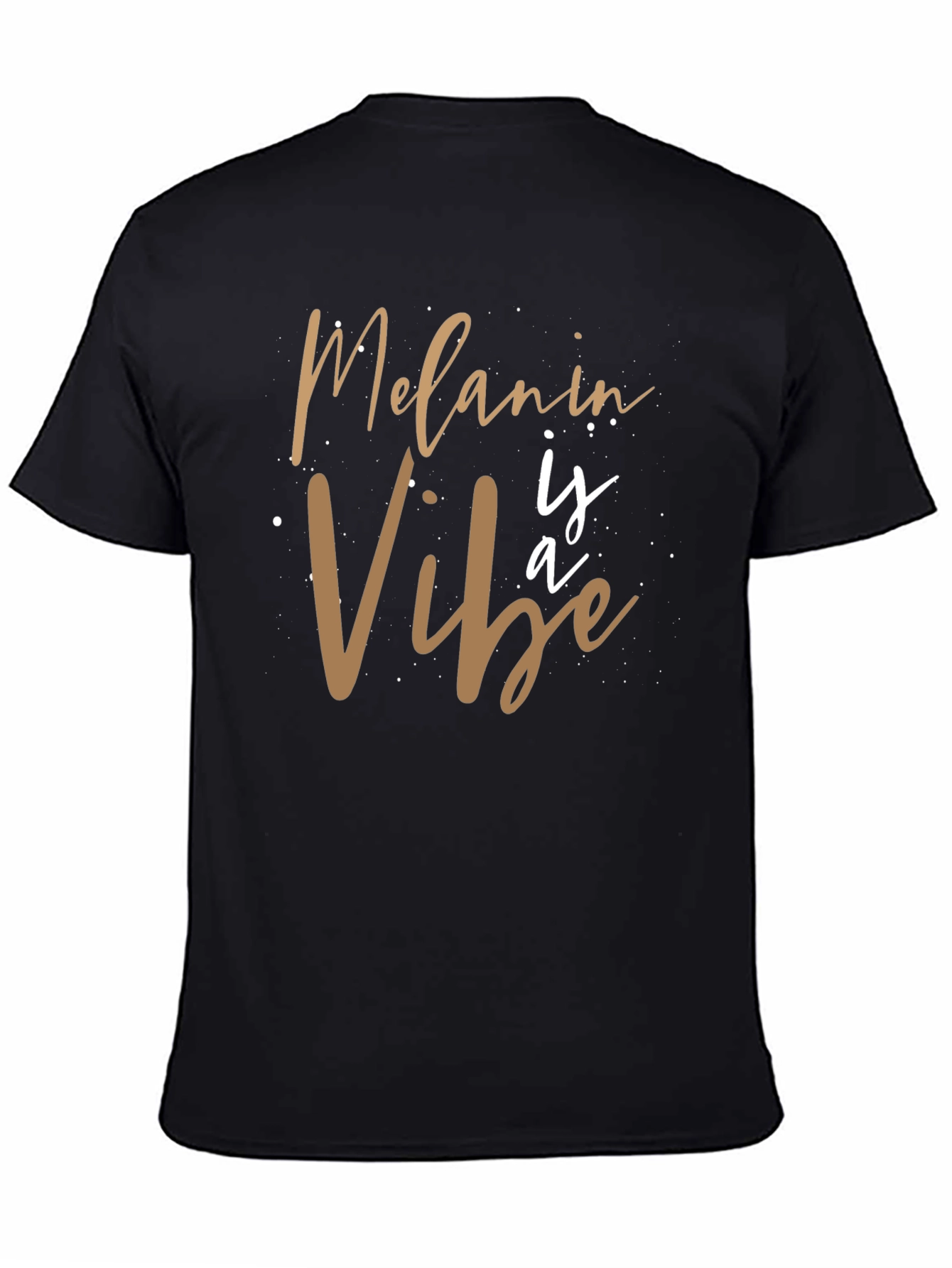 Melanin Vibe Graphic Tee - Black Casual T-Shirt