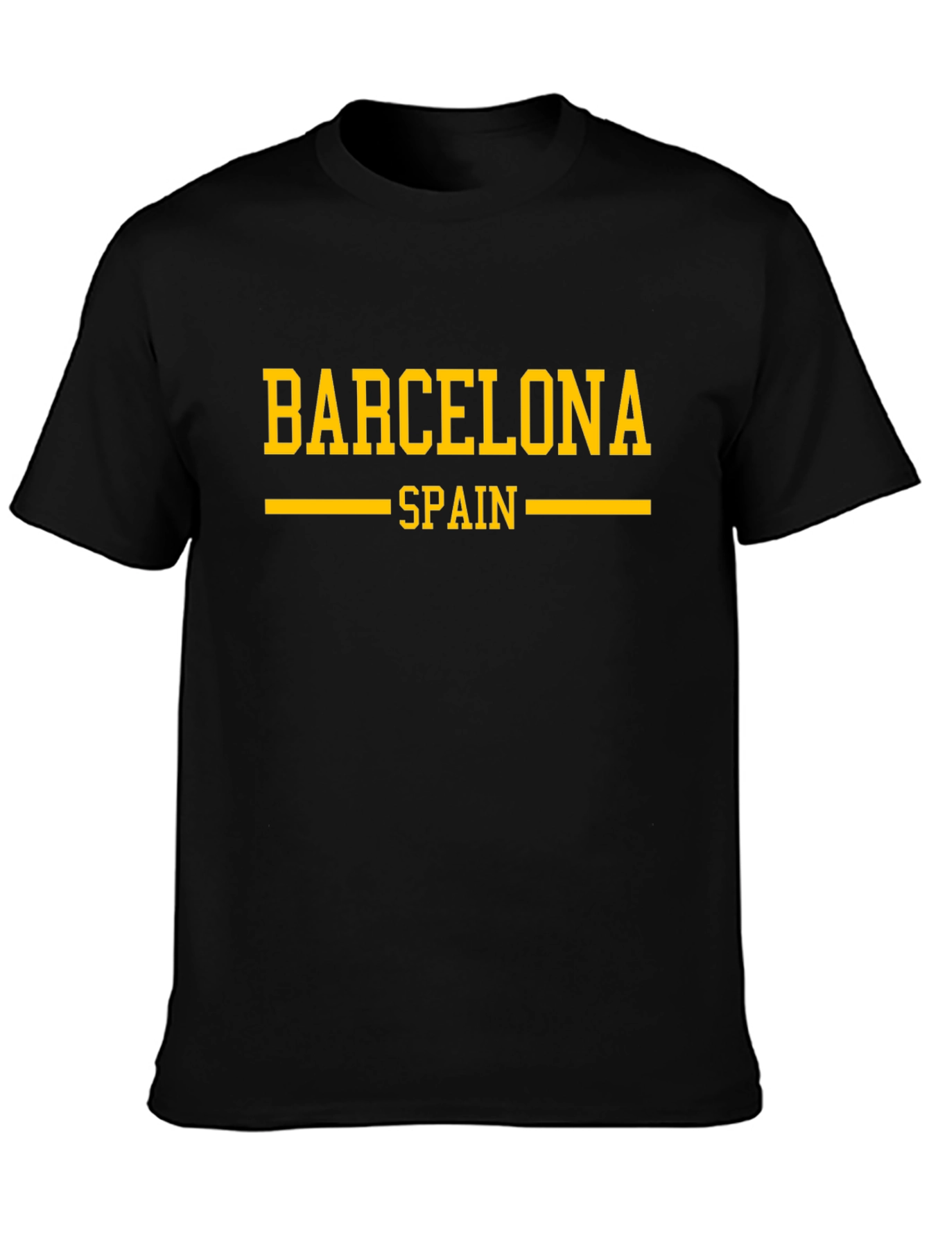 Barcelona Spain Black T-Shirt