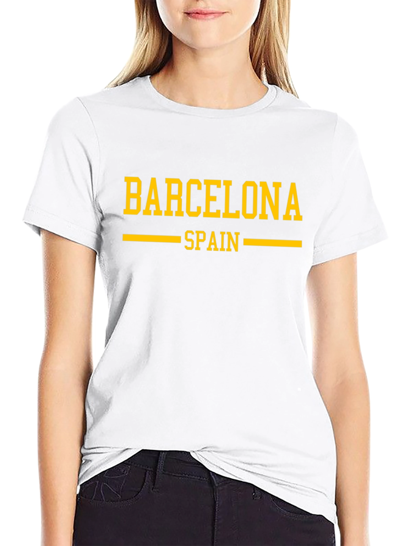Barcelona Spain Black T-Shirt