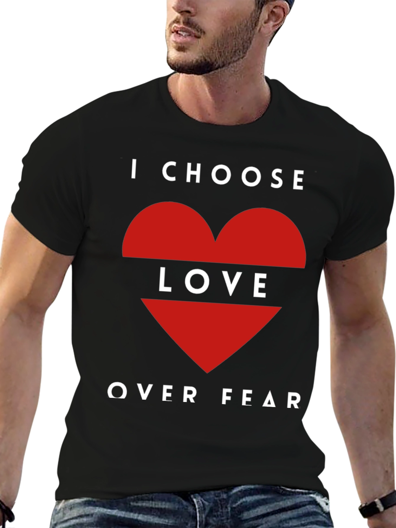 Choose Love Over Fear Graphic T-Shirt