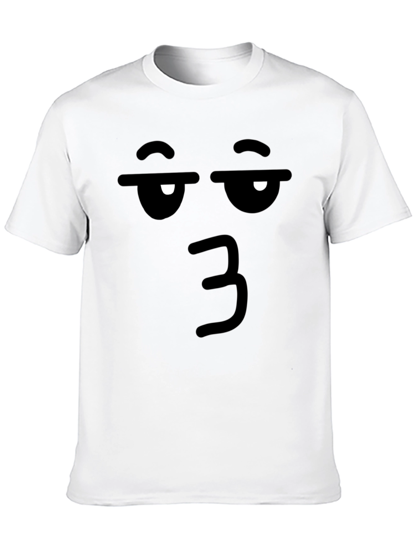 Funny Face Emoji Black T-Shirt