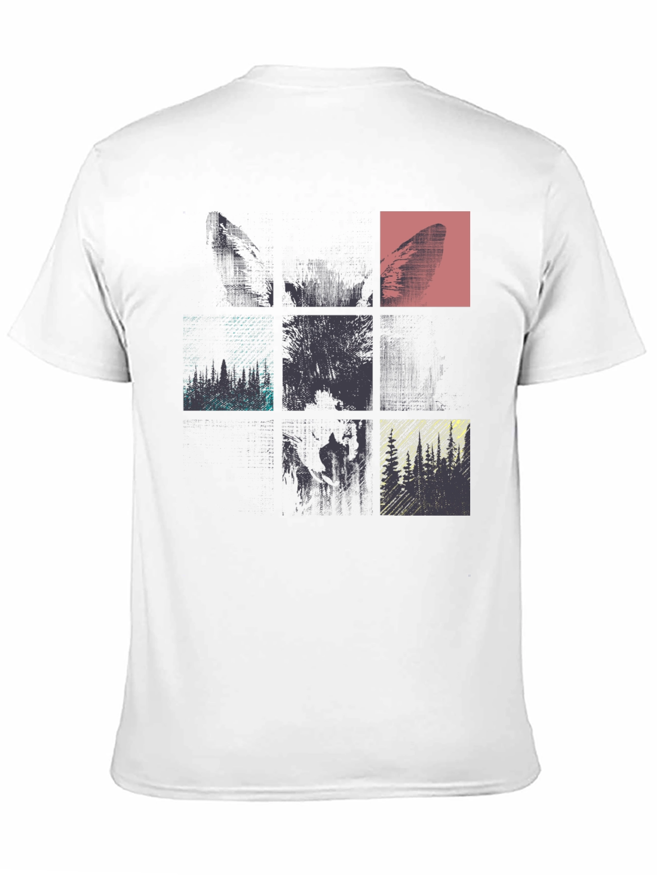 Abstract Graphic Tee - Modern Style Black