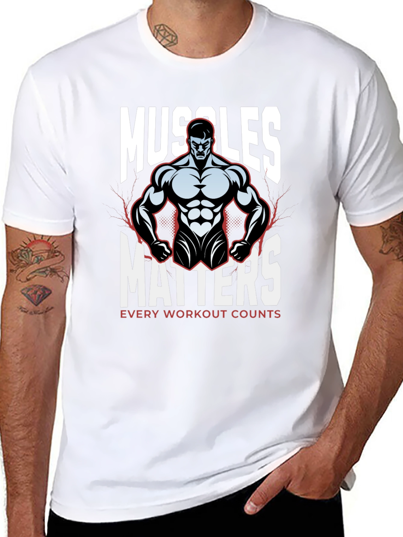 Muscles Matter T-Shirt - Workout Motivation Apparel