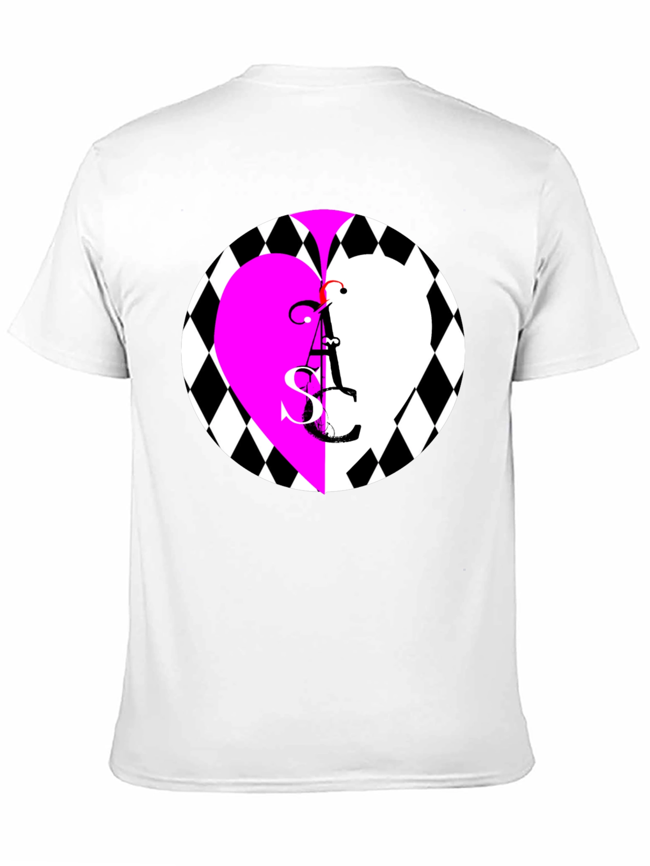 Heart ASC Graphic Black T-Shirt