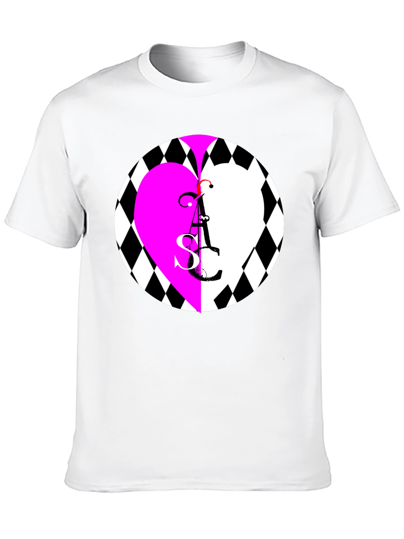 Heart ASC Graphic Black T-Shirt