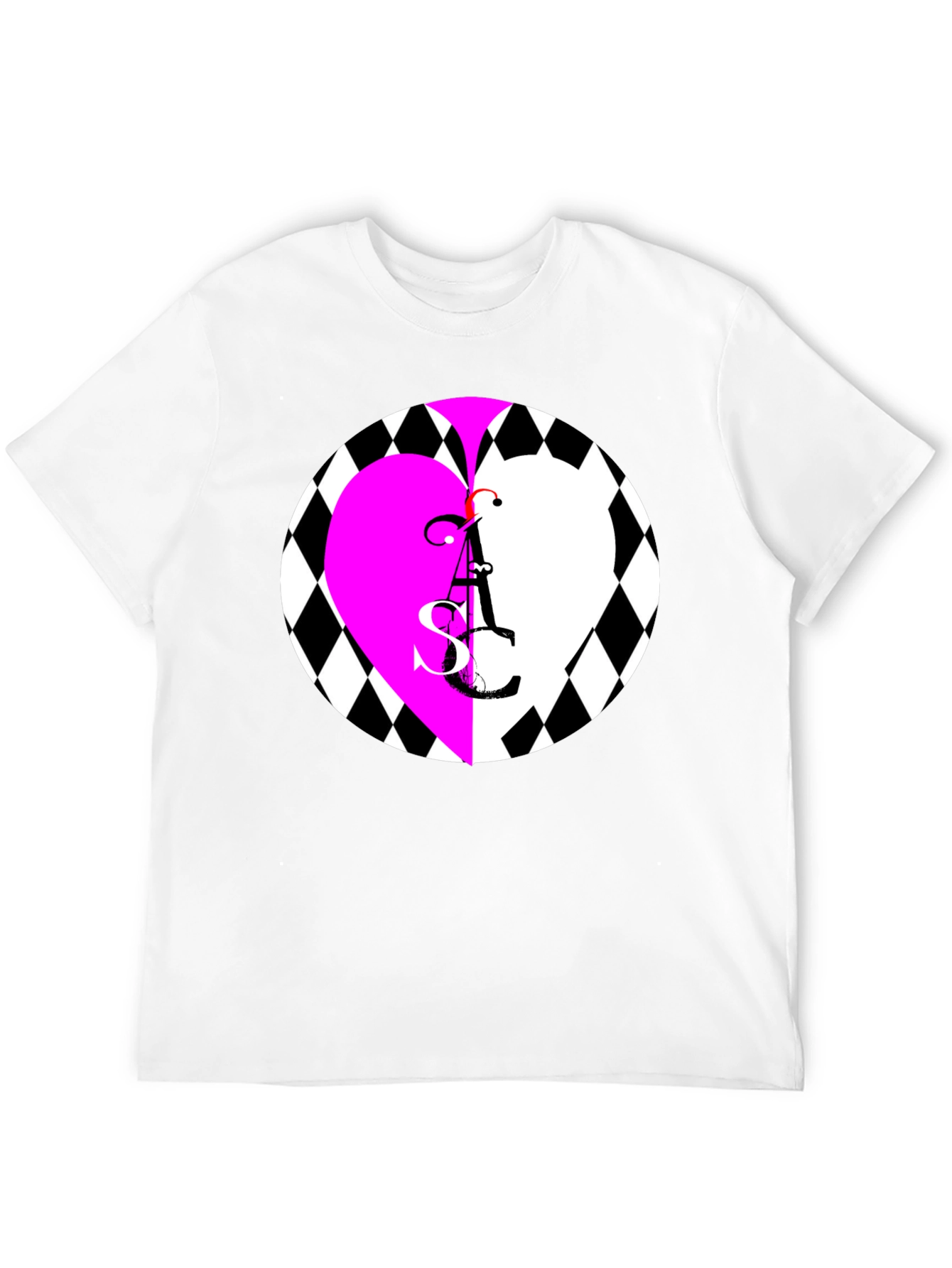 Heart ASC Graphic Black T-Shirt