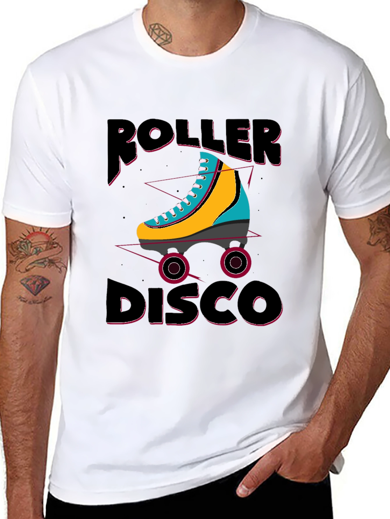 Retro Roller Disco T-Shirt - Skating Vibes
