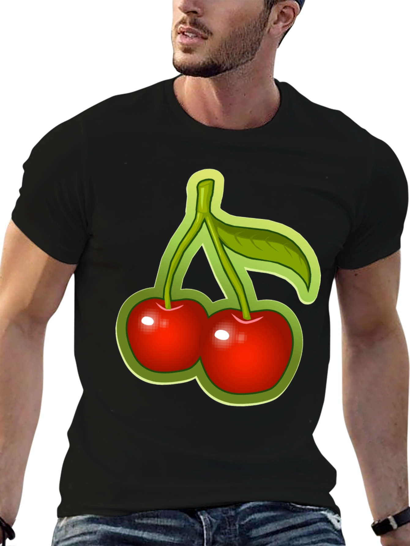 Cherry Graphic Tee - Funky Fruit Design