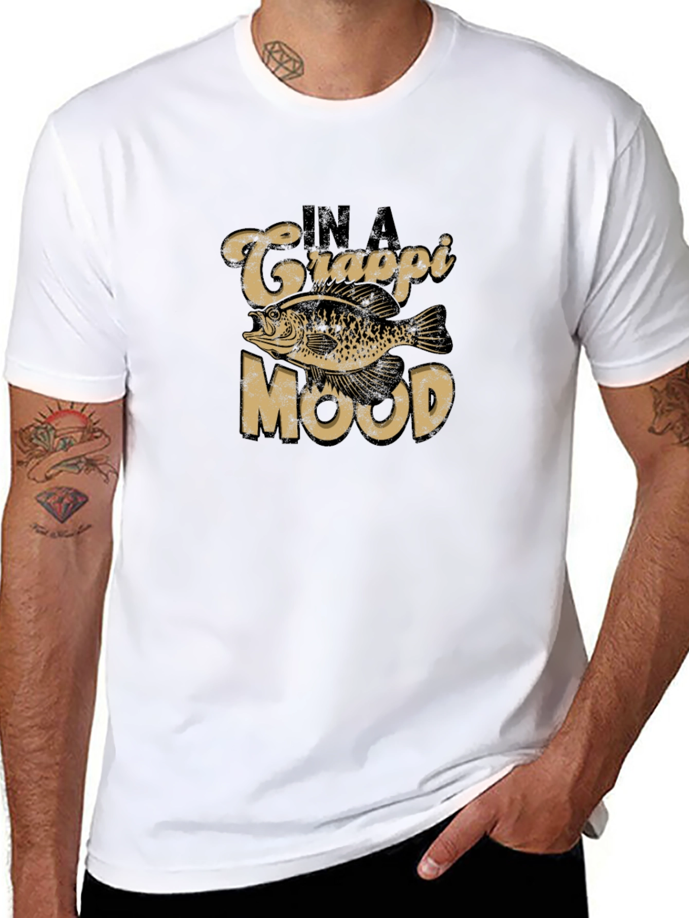 Crappie Mood Graphic Tee - Fishing T-Shirt