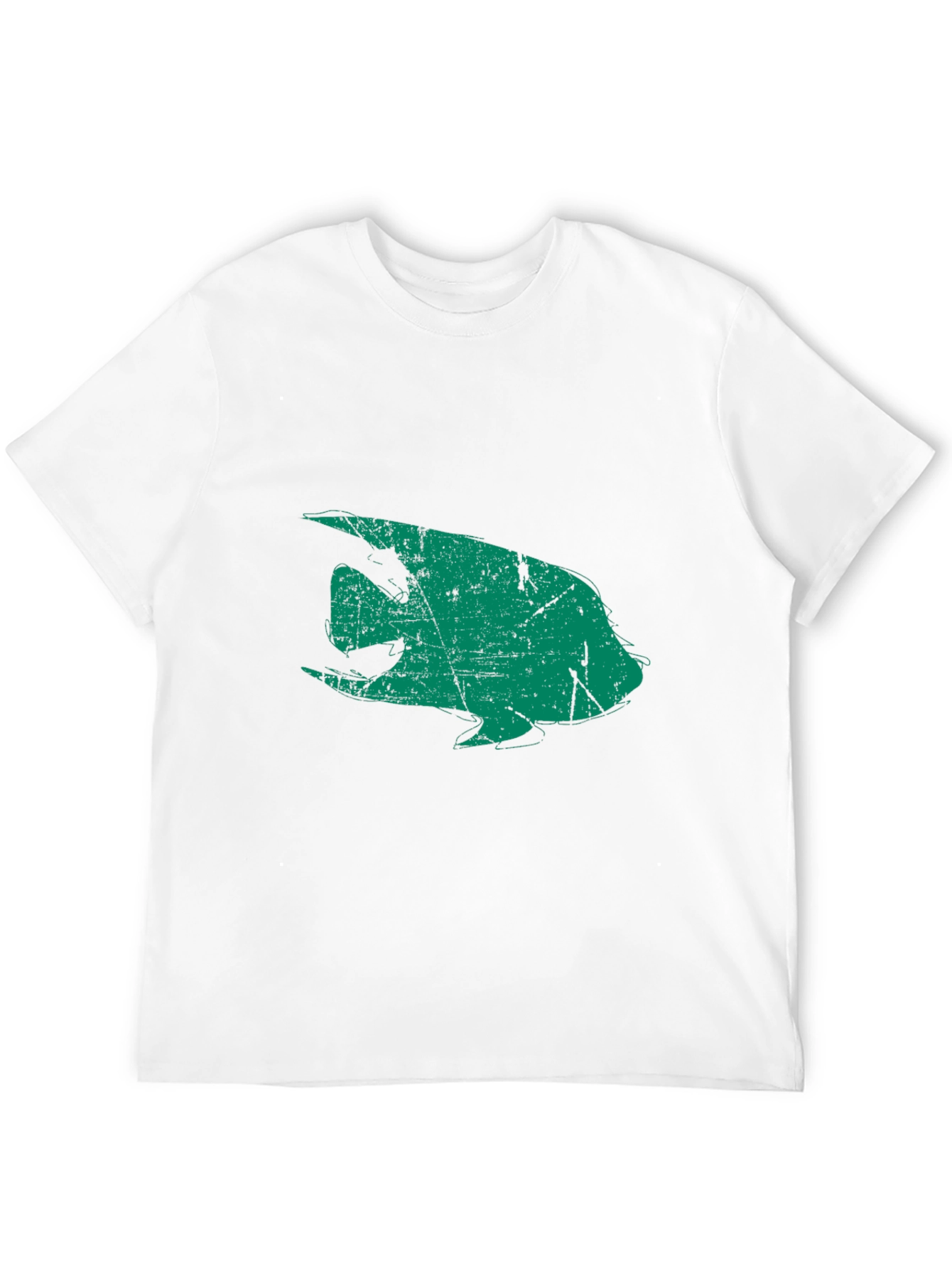 Retro Angelfish Graphic Black T-Shirt