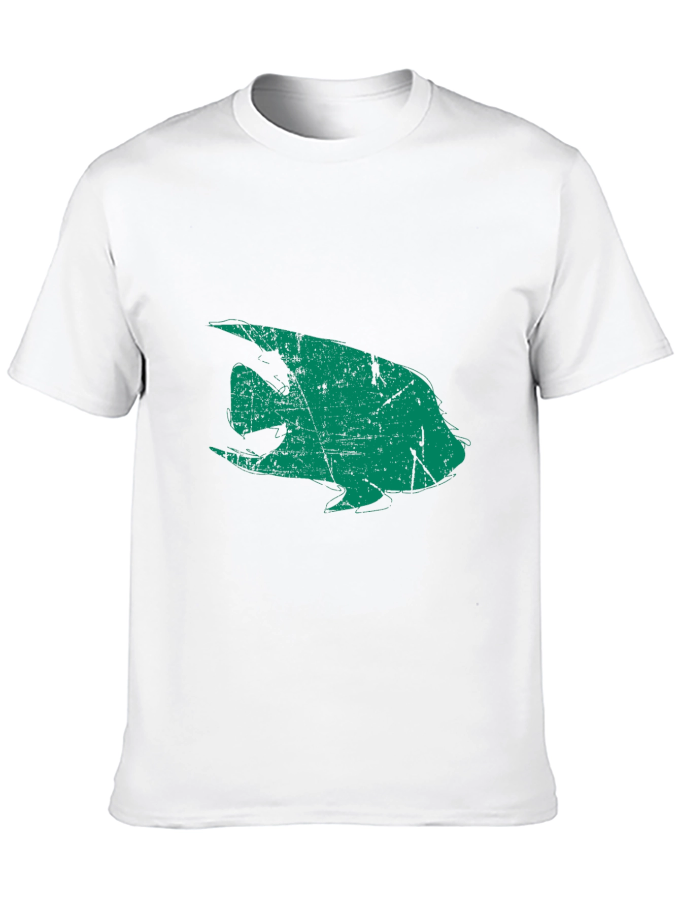 Retro Angelfish Graphic Black T-Shirt
