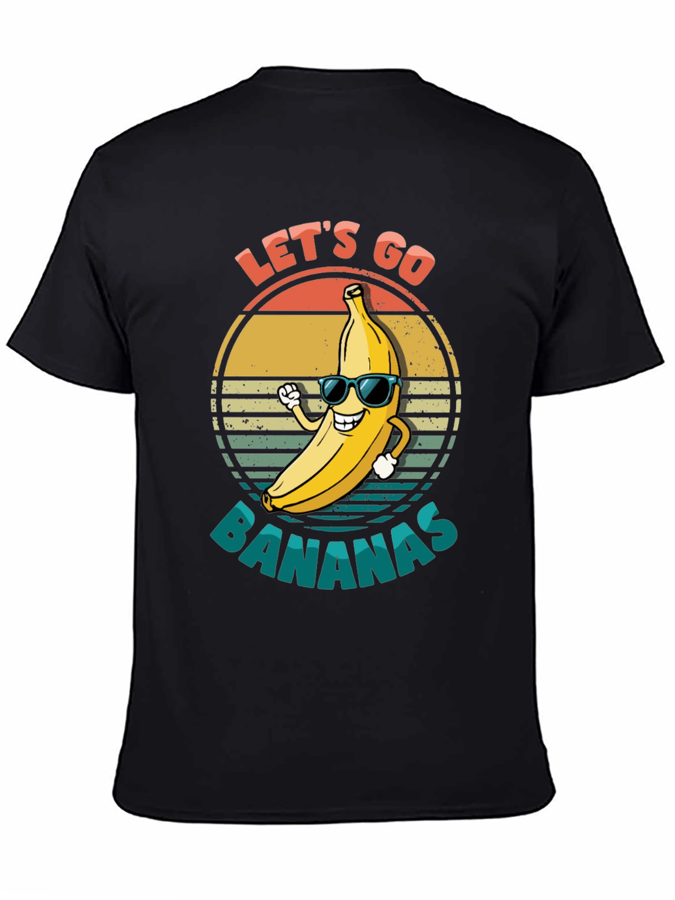 Lets Go Bananas Black Graphic Tee