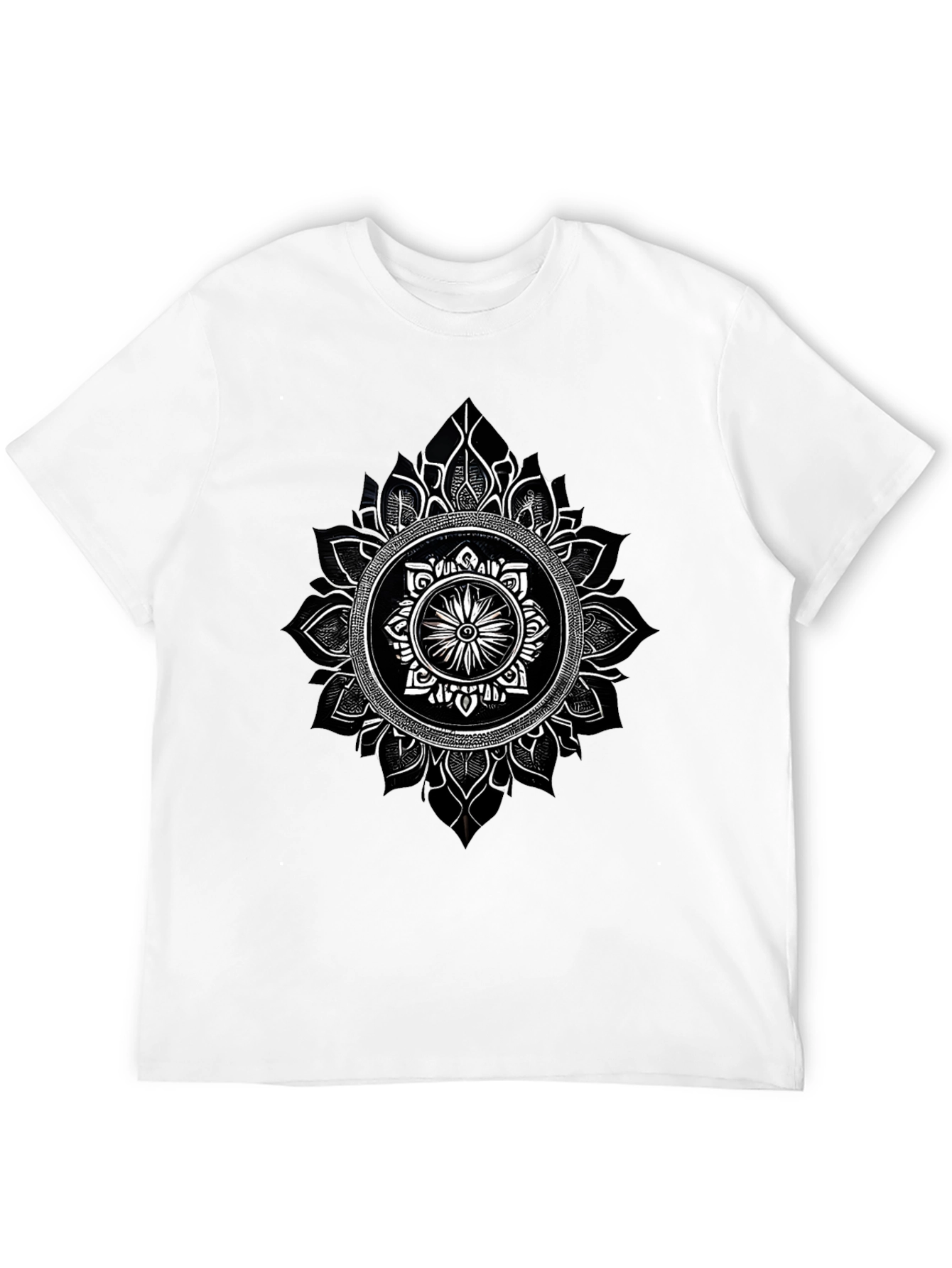 Mandala Graphic Black T-Shirt - Unique Design