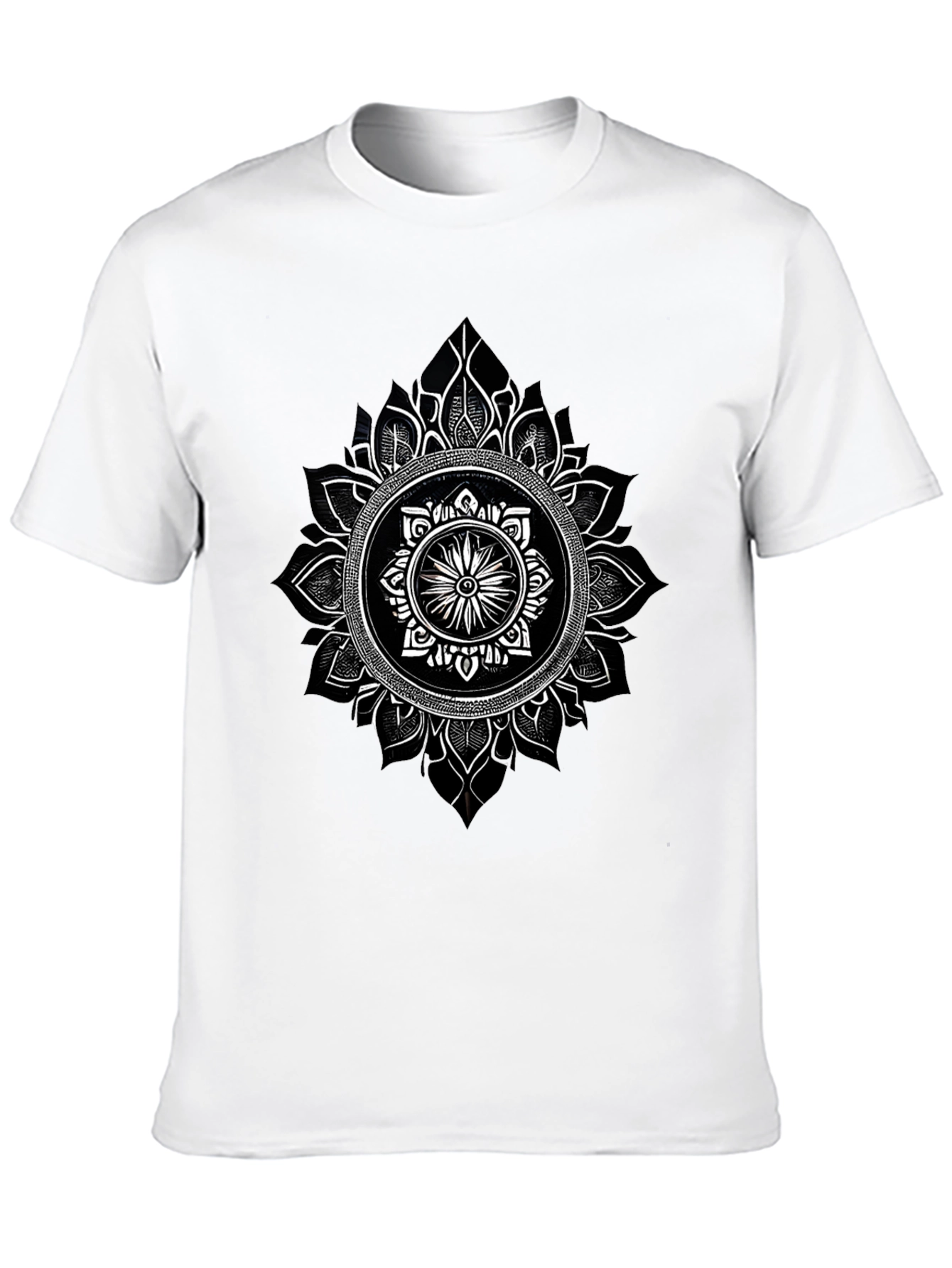Mandala Graphic Black T-Shirt - Unique Design