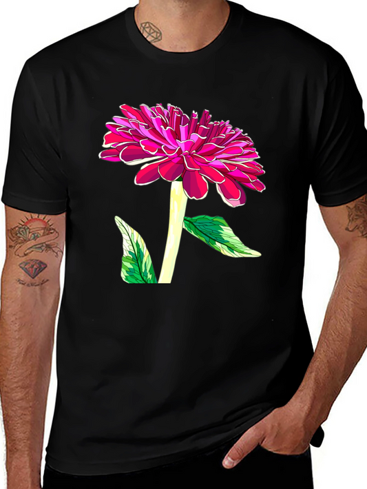 Floral Graphic Tee - Bold Flower Design