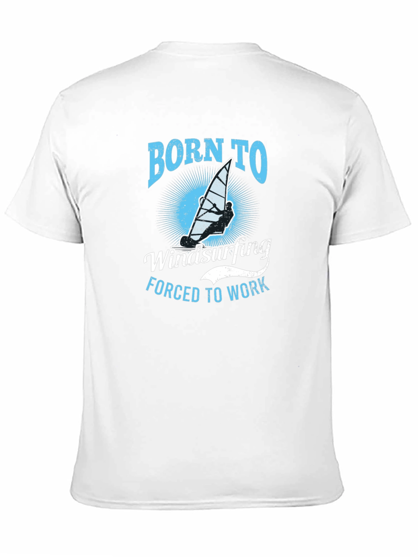 Born to Windsurfing Graphic T-Shirt - Black