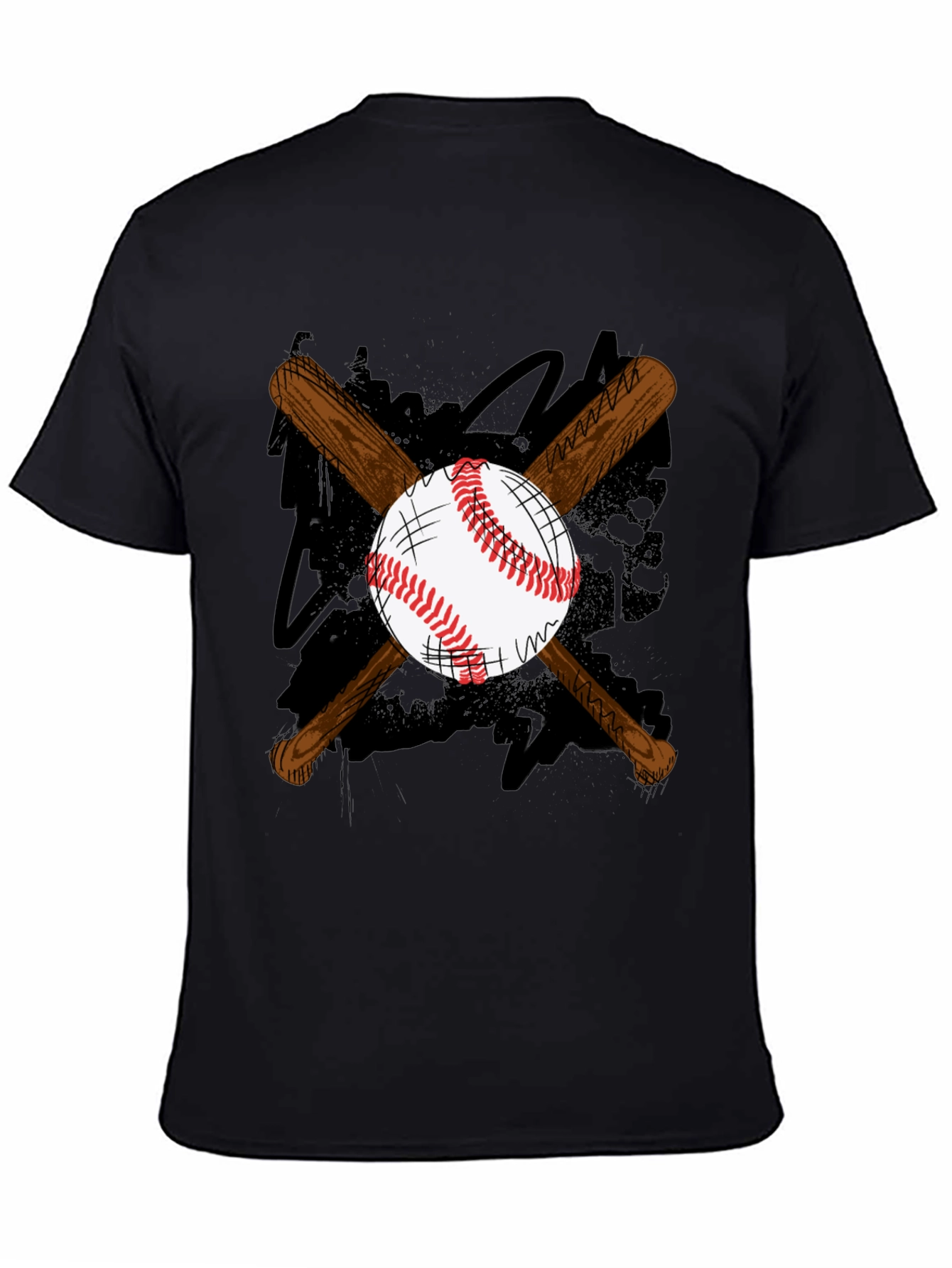 Baseball Bats and Ball Graphic T-Shirt