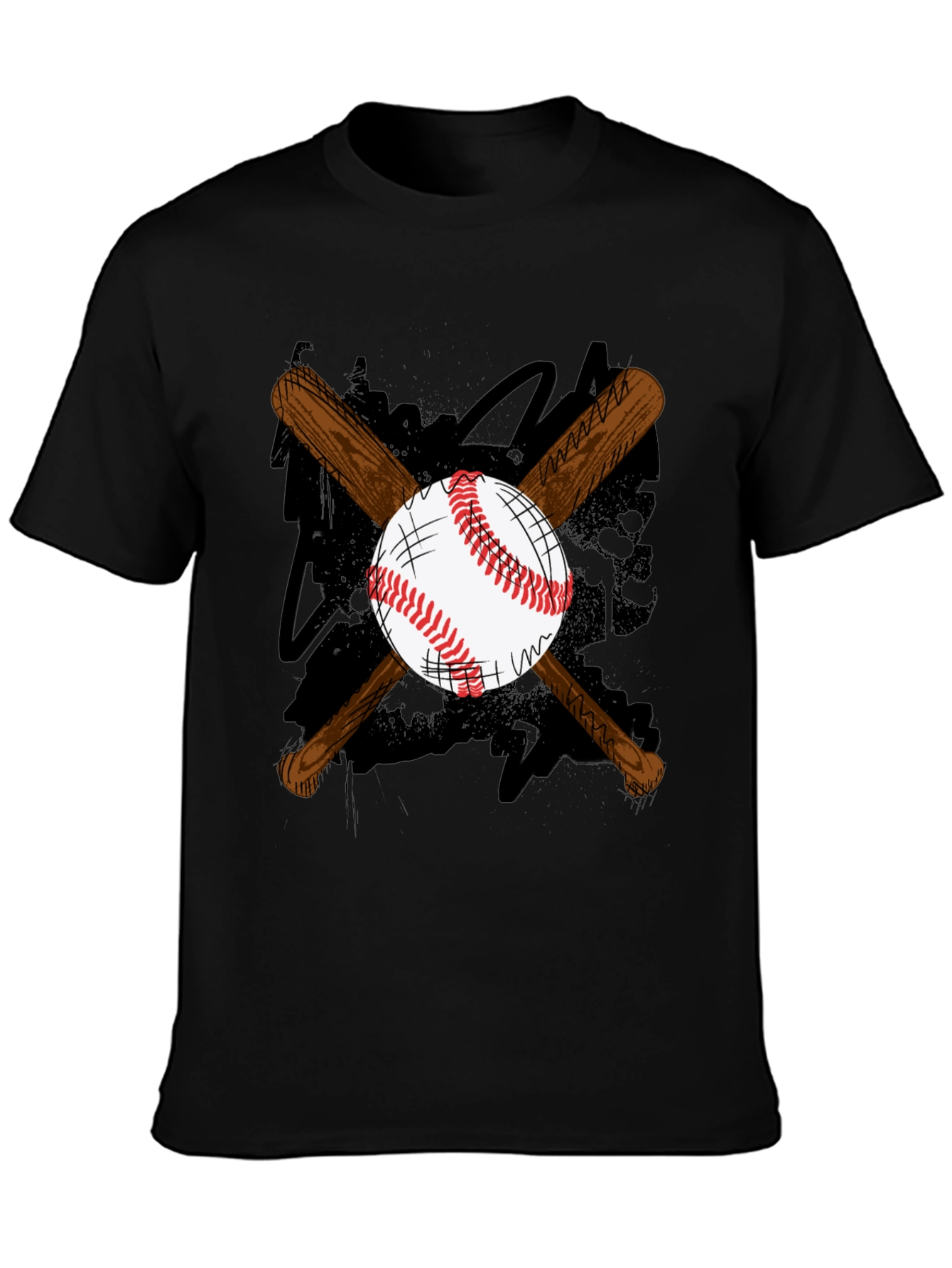 Baseball Bats and Ball Graphic T-Shirt