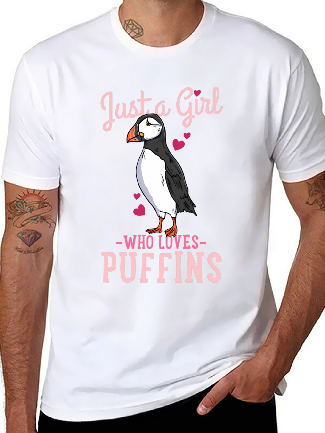 Just a Girl Who Loves Puffins T-Shirt