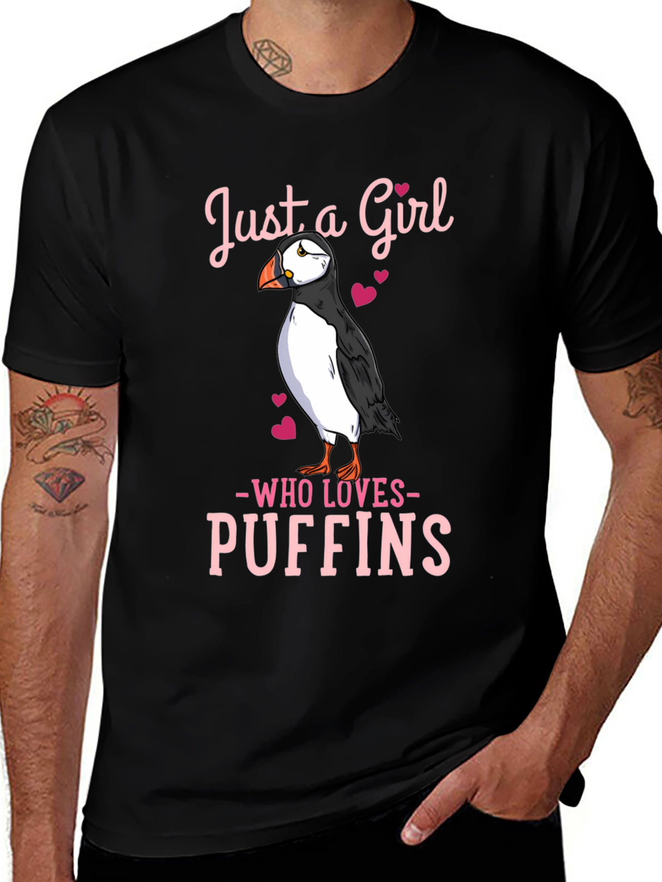 Just a Girl Who Loves Puffins T-Shirt