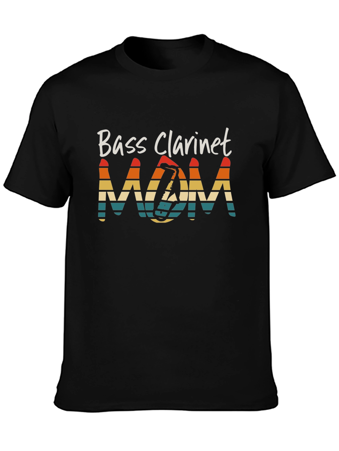 Bass Clarinet Mom Graphic T-Shirt Musician Gift