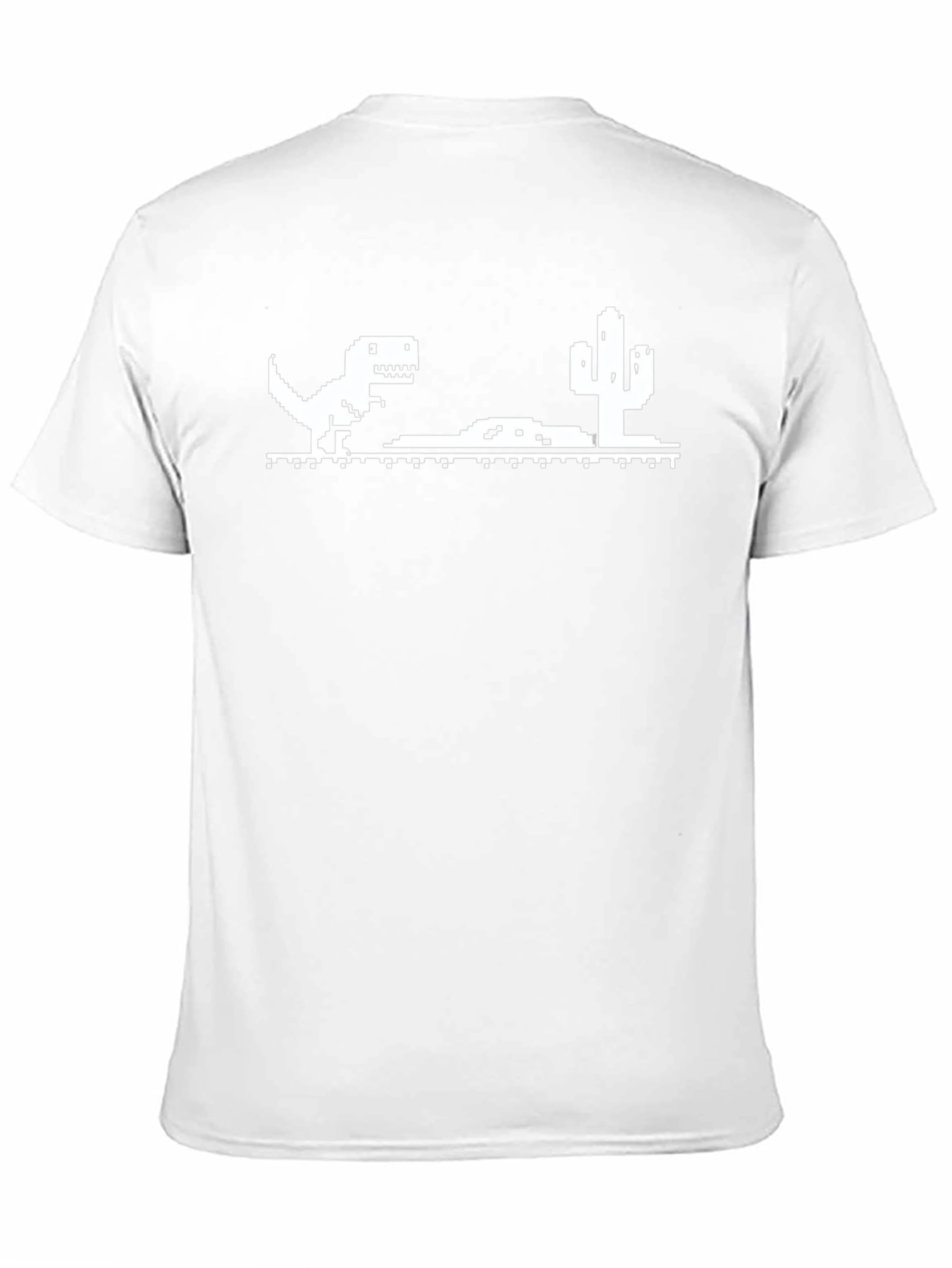 Chrome Dino Run T-Shirt - Pixelated Fun!
