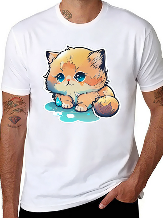 Cute Cartoon Kitten T-Shirt