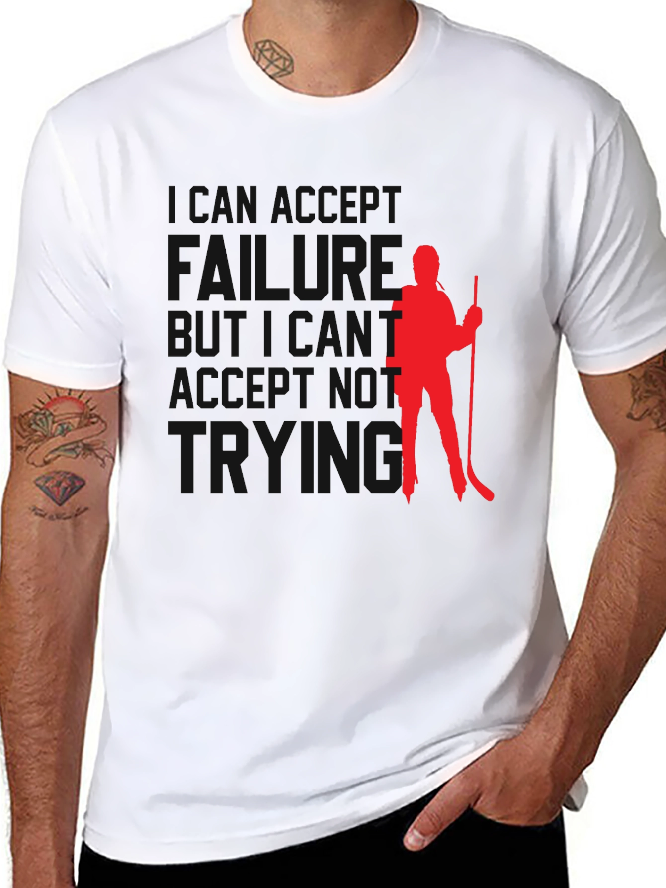 Hockey Player Silhouette T-Shirt