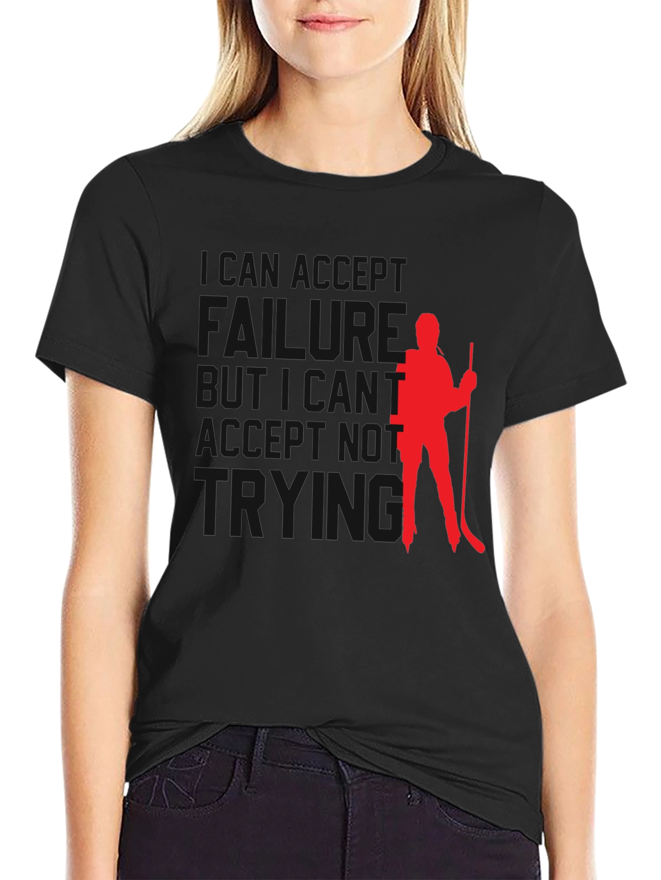 Hockey Player Silhouette T-Shirt