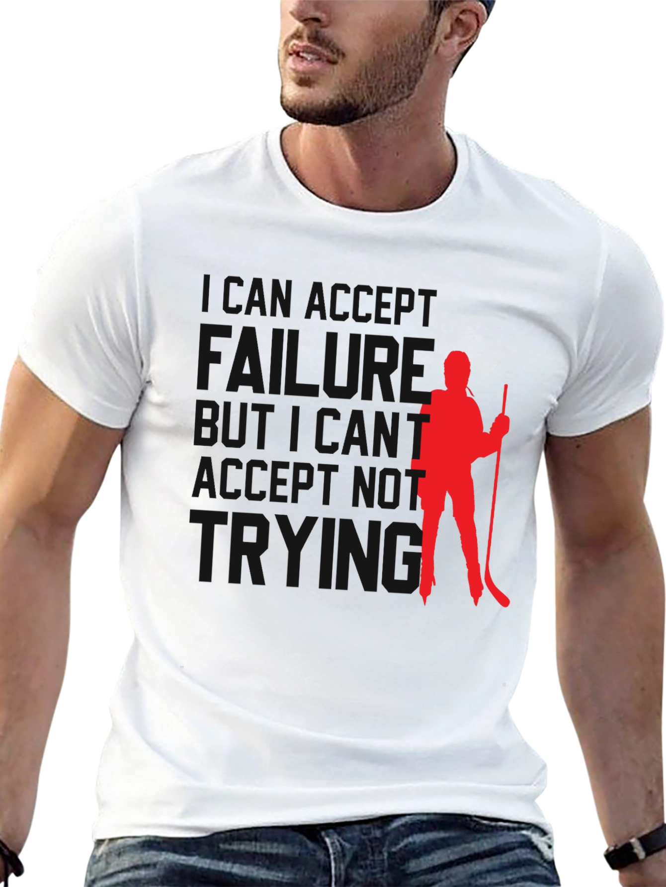 Hockey Player Silhouette T-Shirt