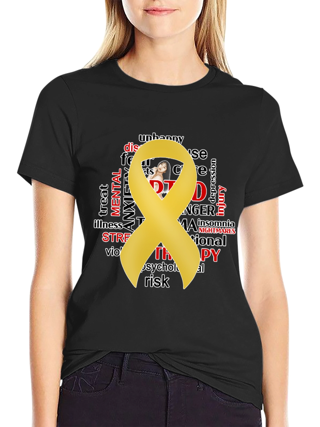 Mental Health Awareness T-Shirt - Black