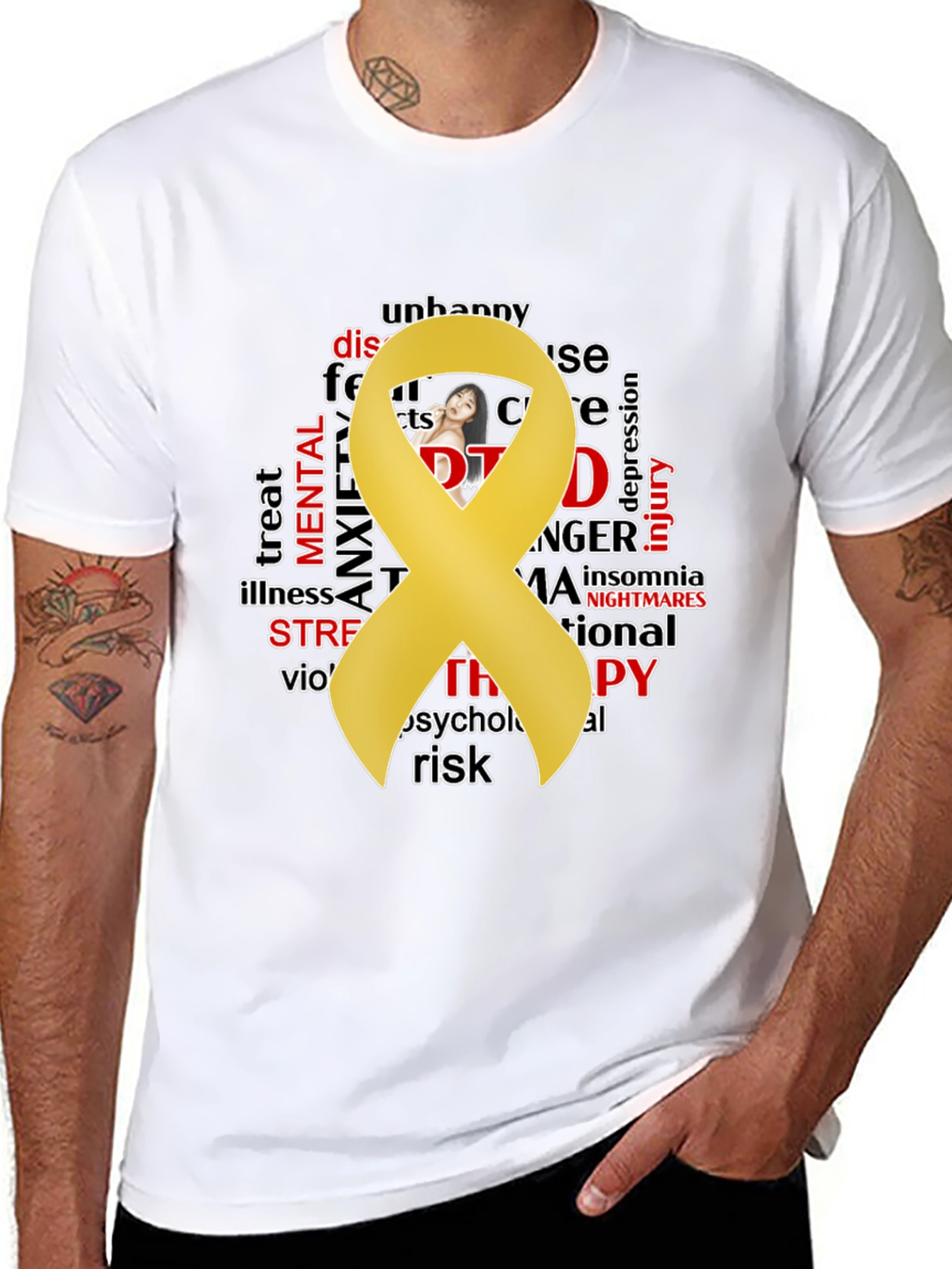 Mental Health Awareness T-Shirt - Black