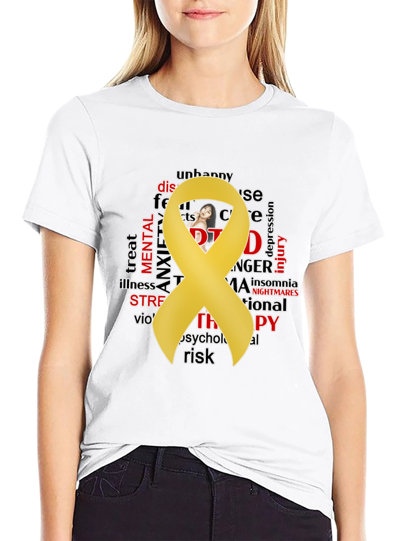 Mental Health Awareness T-Shirt - Black