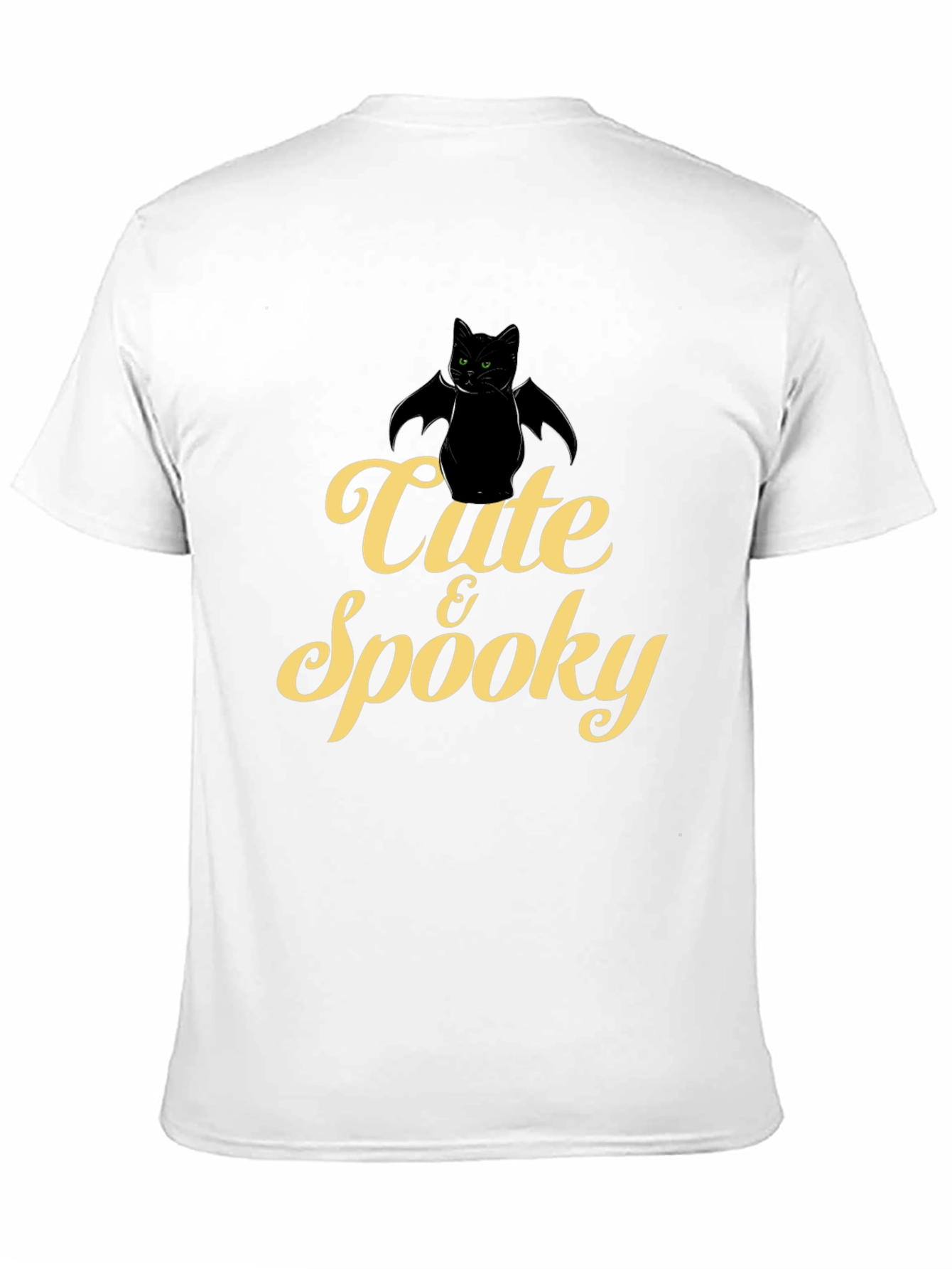 Cute & Spooky Bat Cat Graphic T-Shirt
