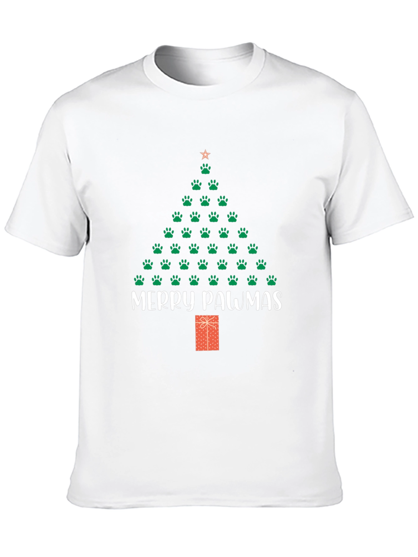 Merry Pawmas Christmas T-Shirt