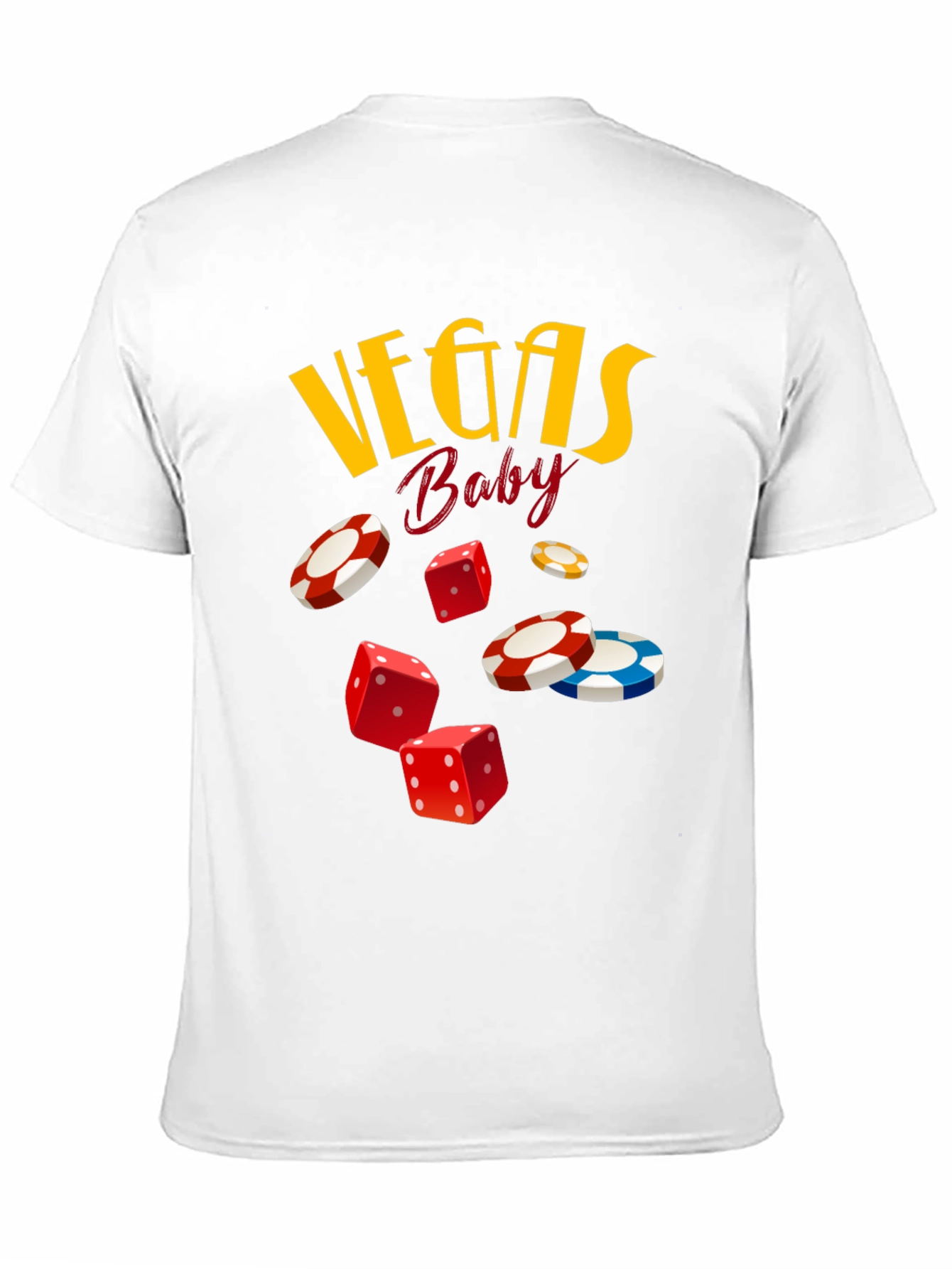 Vegas Baby Dice & Chips Graphic Tee