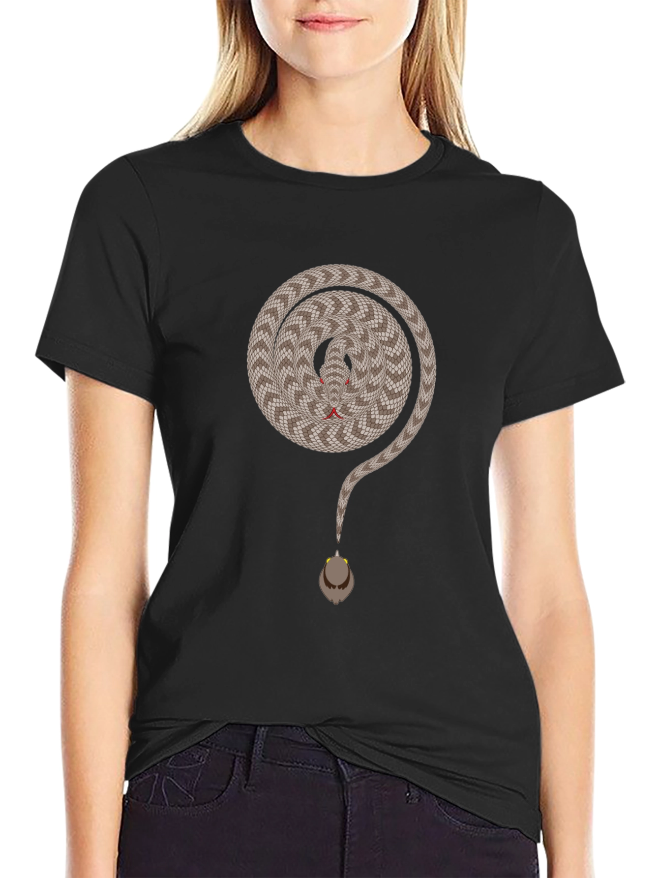 Rattlesnake Question Mark Graphic Tee