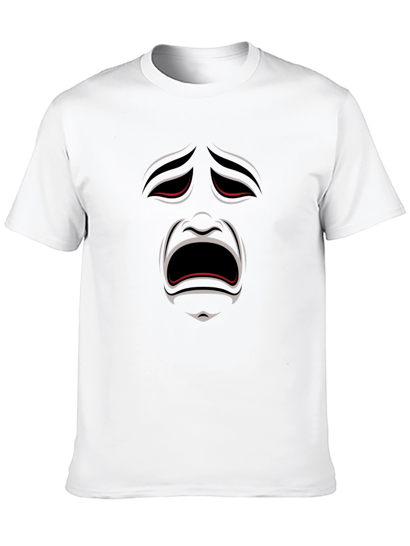 Dramatic Face Graphic Tee - Express Yourself
