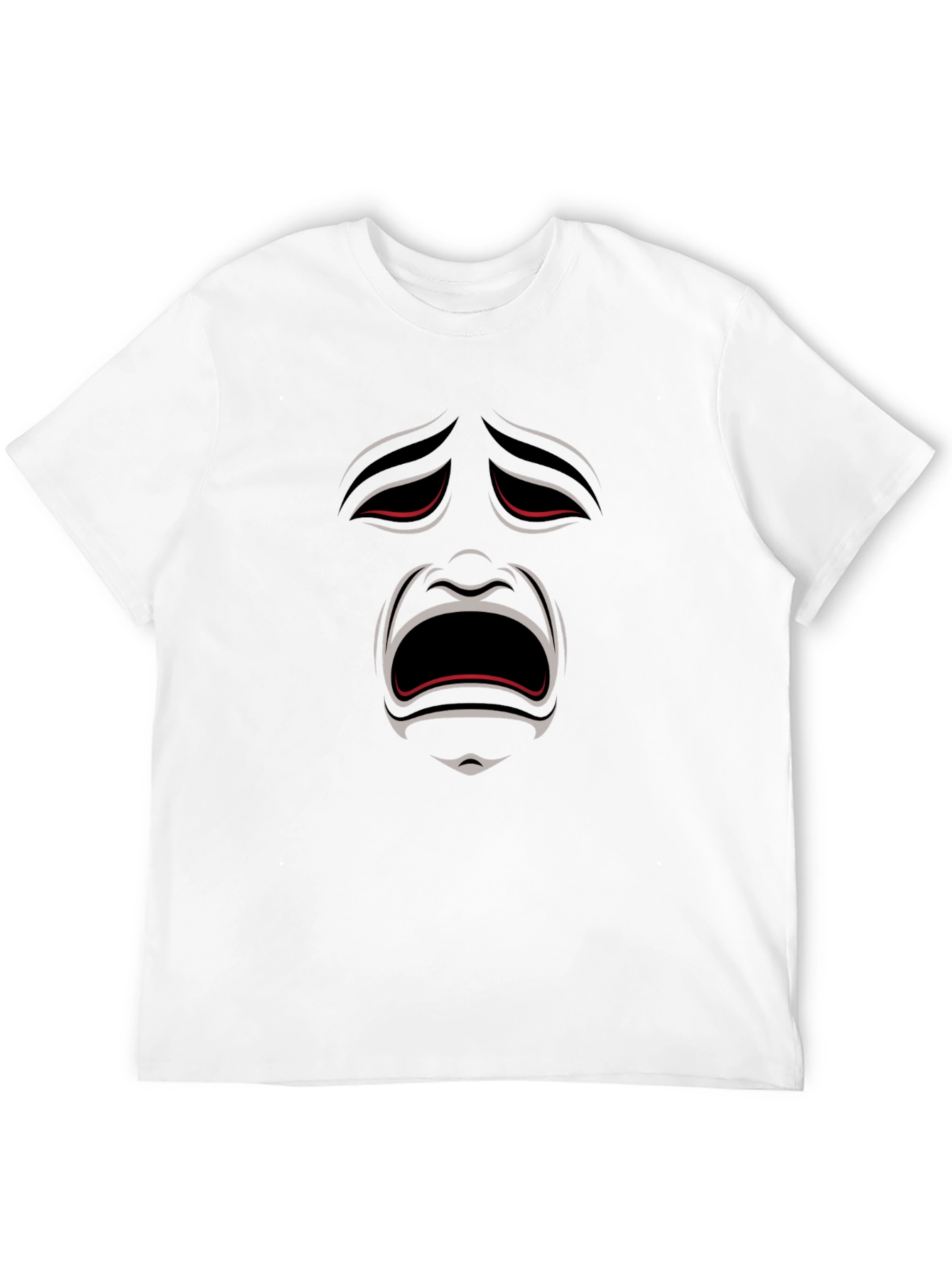 Dramatic Face Graphic Tee - Express Yourself